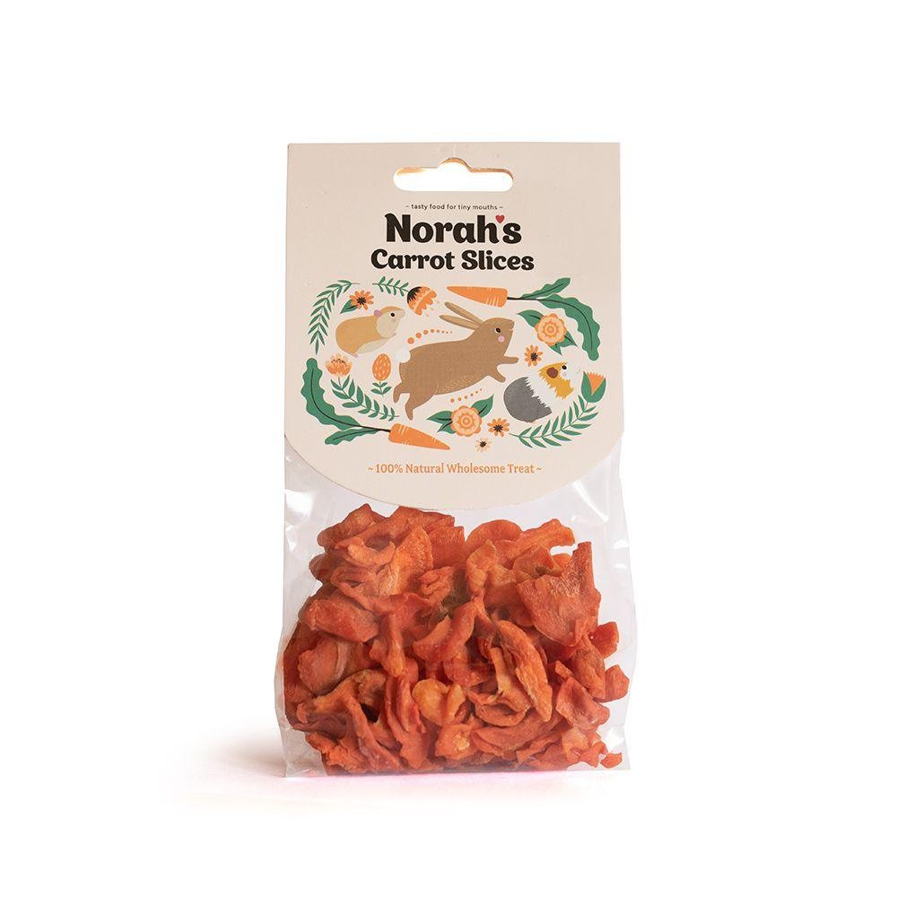 Norah's Carrot Slices – 60g Natural Small Animal Treat