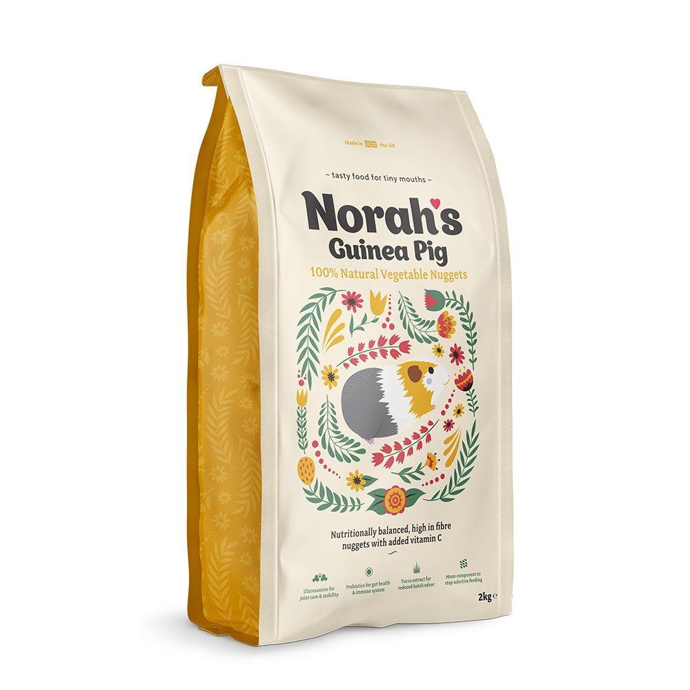 Norah's 100% Natural Guinea Pig Food – 2kg High Fibre Guinea Pig Feed