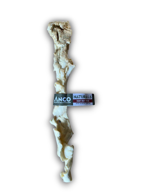 Anco Naturals Giant Beef Stick Dog Treat – 100% Beef, High-Protein Low-Fat Chew