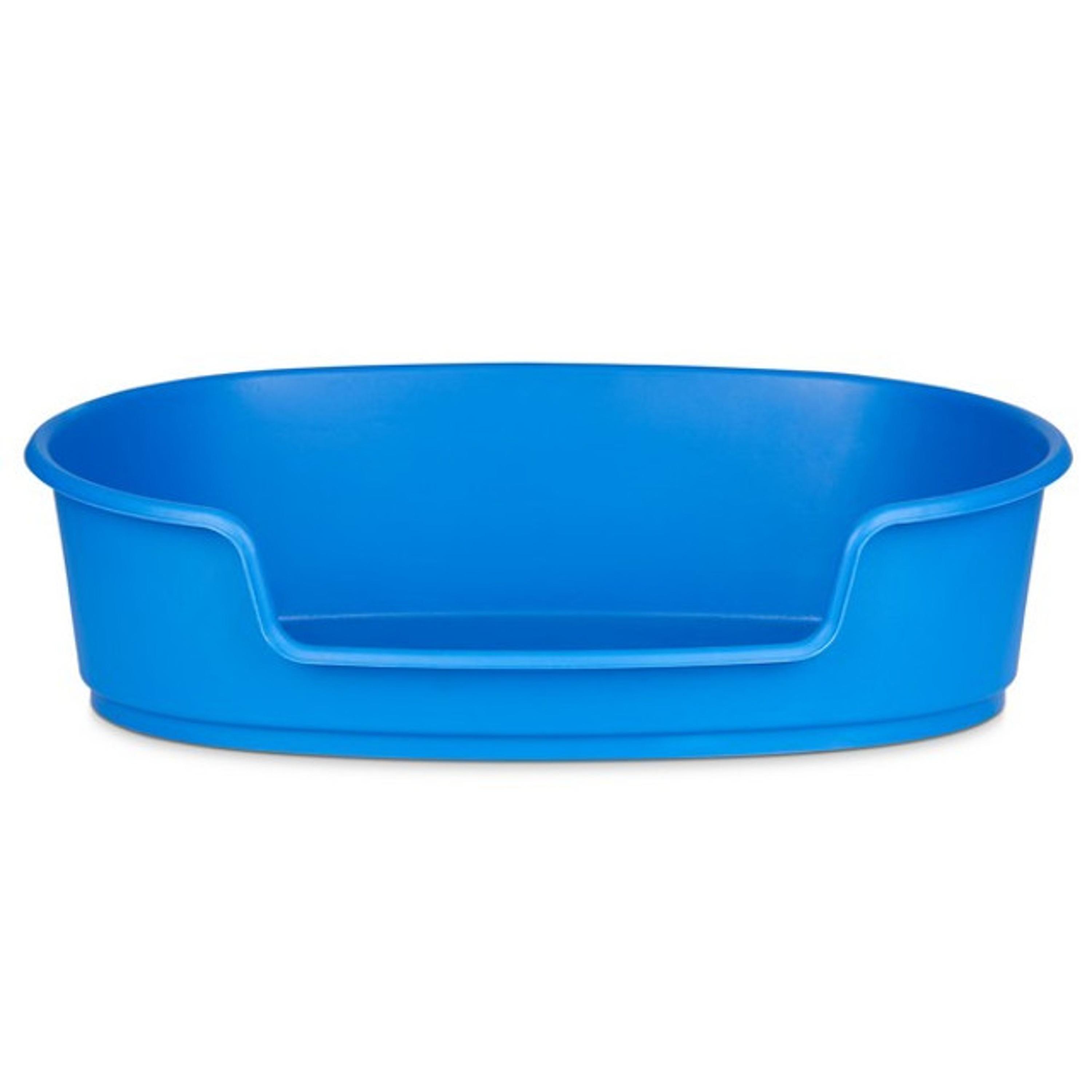 Animal Instincts Plastic Pet Bed – Blue, 61cm