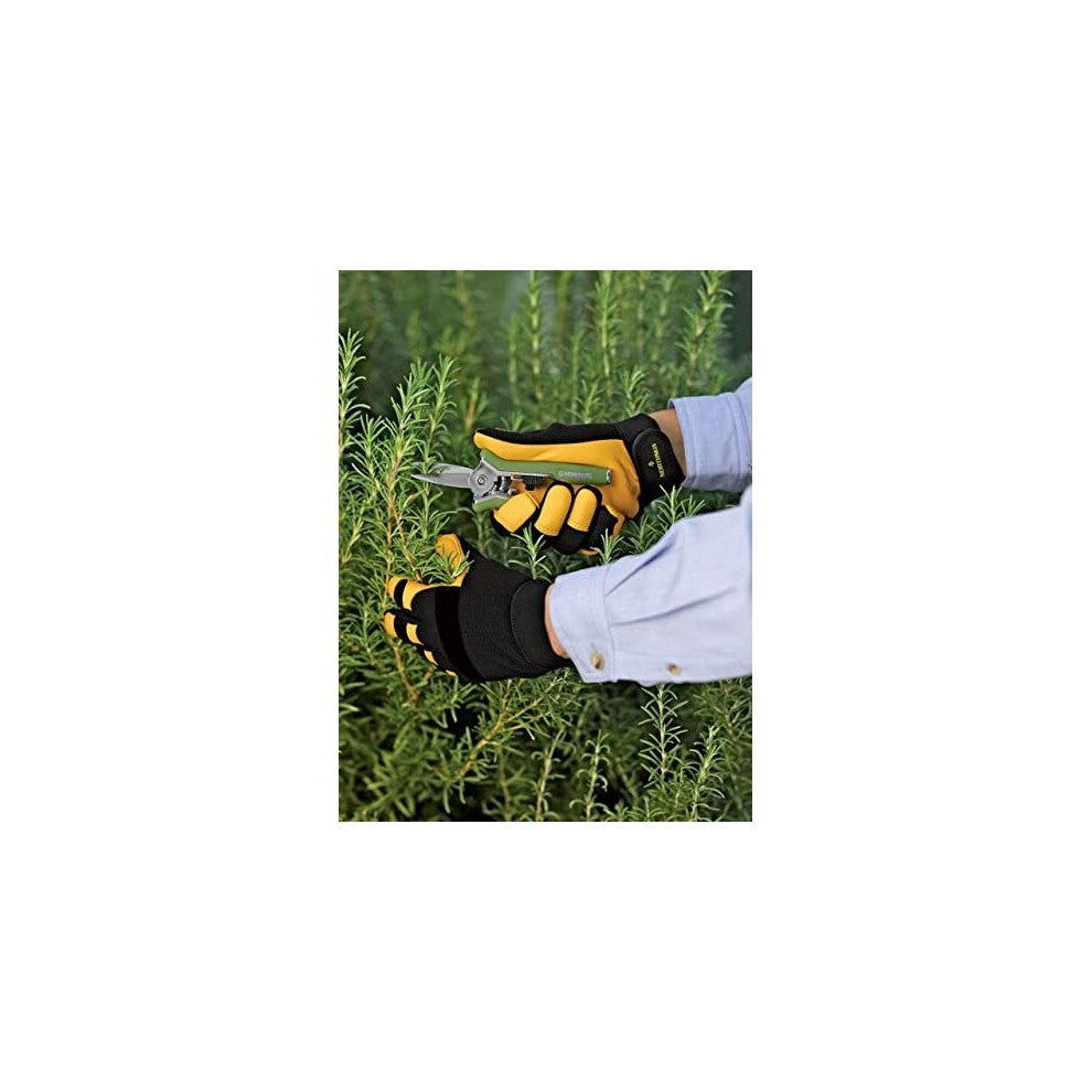 Briers Professional Ultimate Lined Leather Gloves – Golden, Medium Size 8