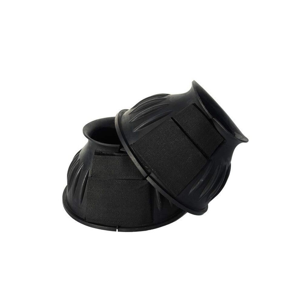Snowhill Touch Tape Over-Reach Boots – Black, Large, Rubber Pair