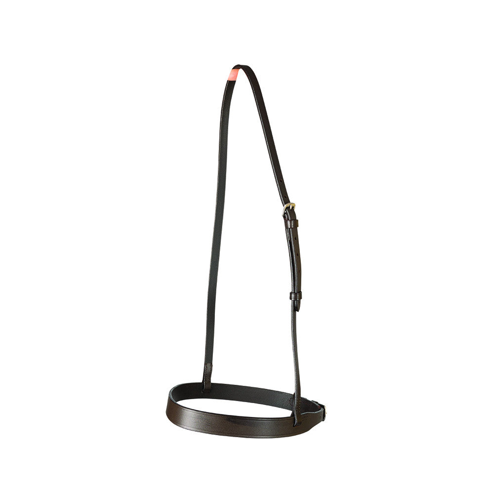Hy Equestrian Plain Noseband in brown leather