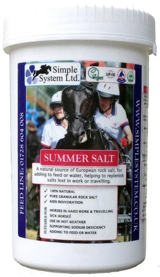 Simple System Summer Salt 2kg – Natural Rock Salt for Horses