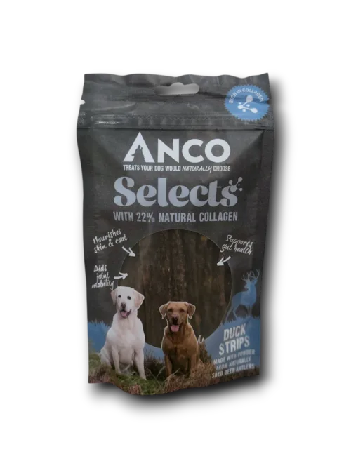 Anco Selects Duck Strips with Collagen Dog Treat