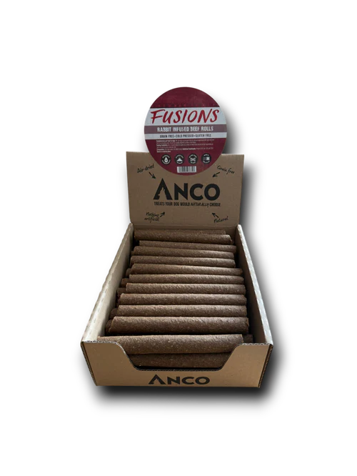Anco Rabbit Infused Beef Rolls Natural Dog Treat