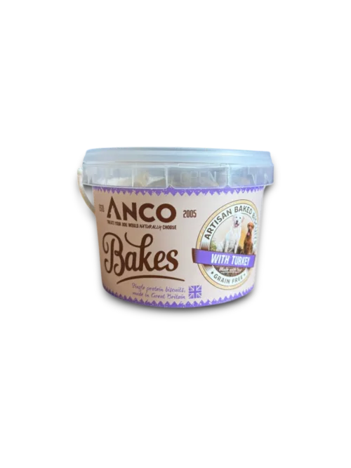 Anco Turkey Bakes 250g Natural Dog Biscuits