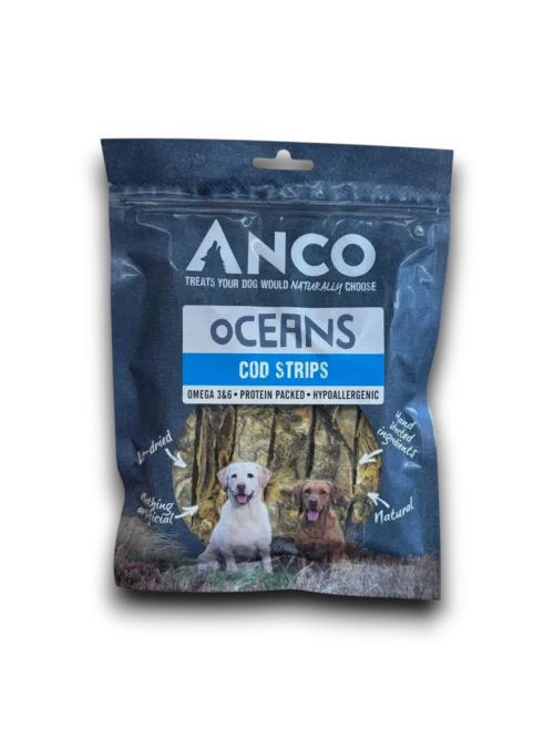 Anco Oceans Cod Strips 85g Natural Dog Treat