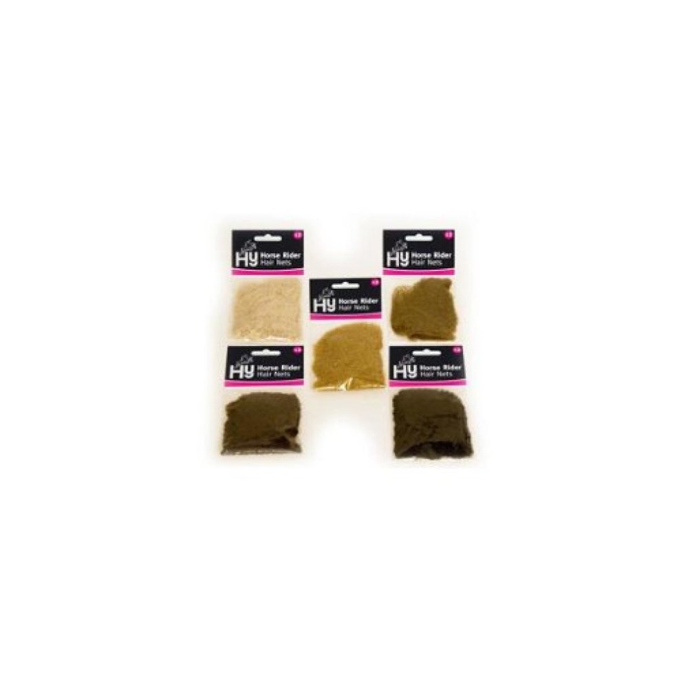 Hy Equestrian Hair Net – Mid Brown, Standard Weight Riding Hair Net