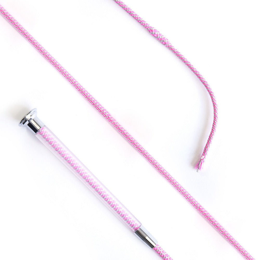 KM Elite Cush Grip Schooling Whip – 110cm, Hot Pink Cushion-Grip Riding Whip