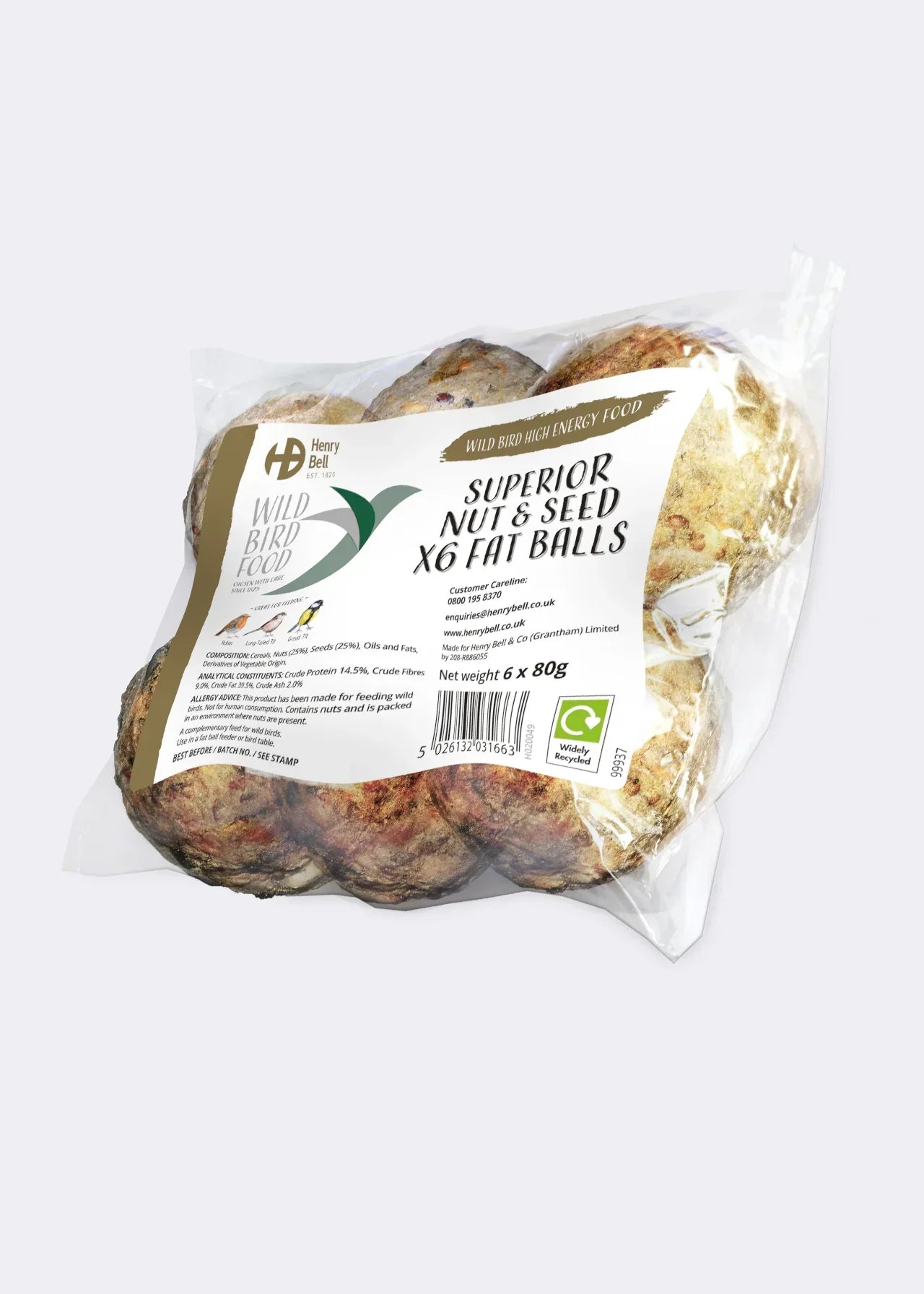 Henry Bell Superior Fat Balls x 6