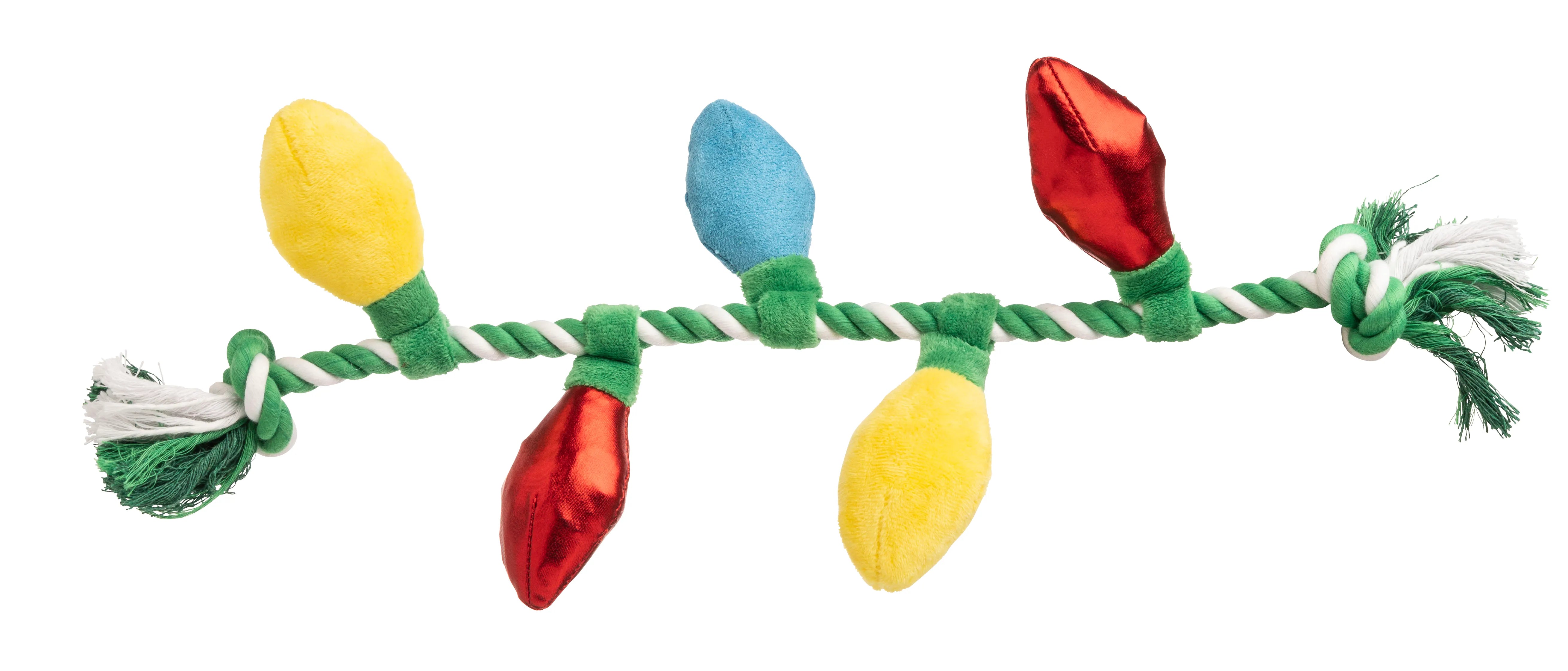 House of Paws Christmas Rope Toy – Tree Lights Tug Toy for Dogs