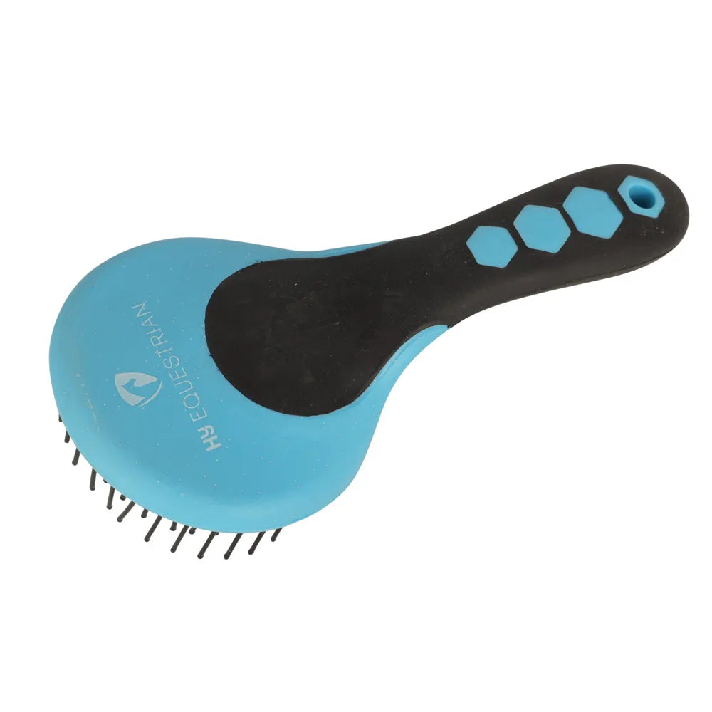 Hy Equestrian Glitter Mane & Tail Brush – Navy/Blue, Detangling Brush