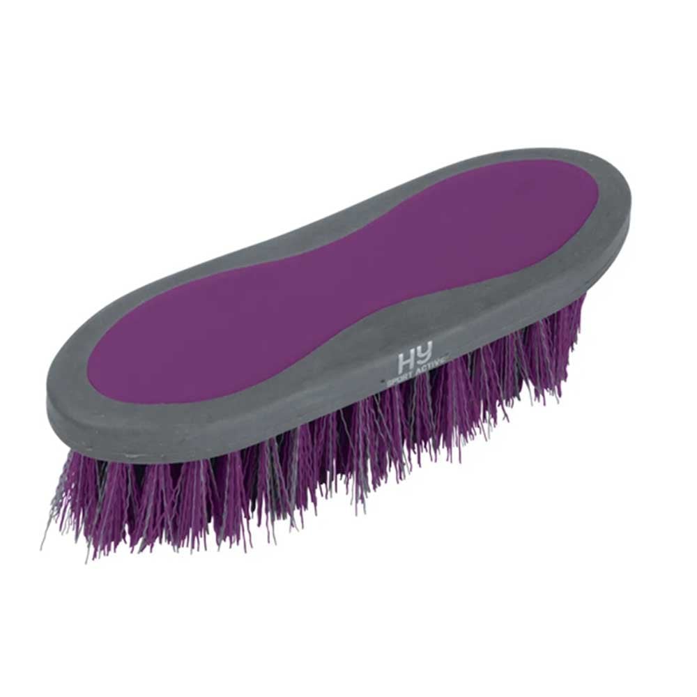 Hy Sport Active Dandy Brush – Amethyst Purple, 20.5 x 6.2cm Stiff Bristle