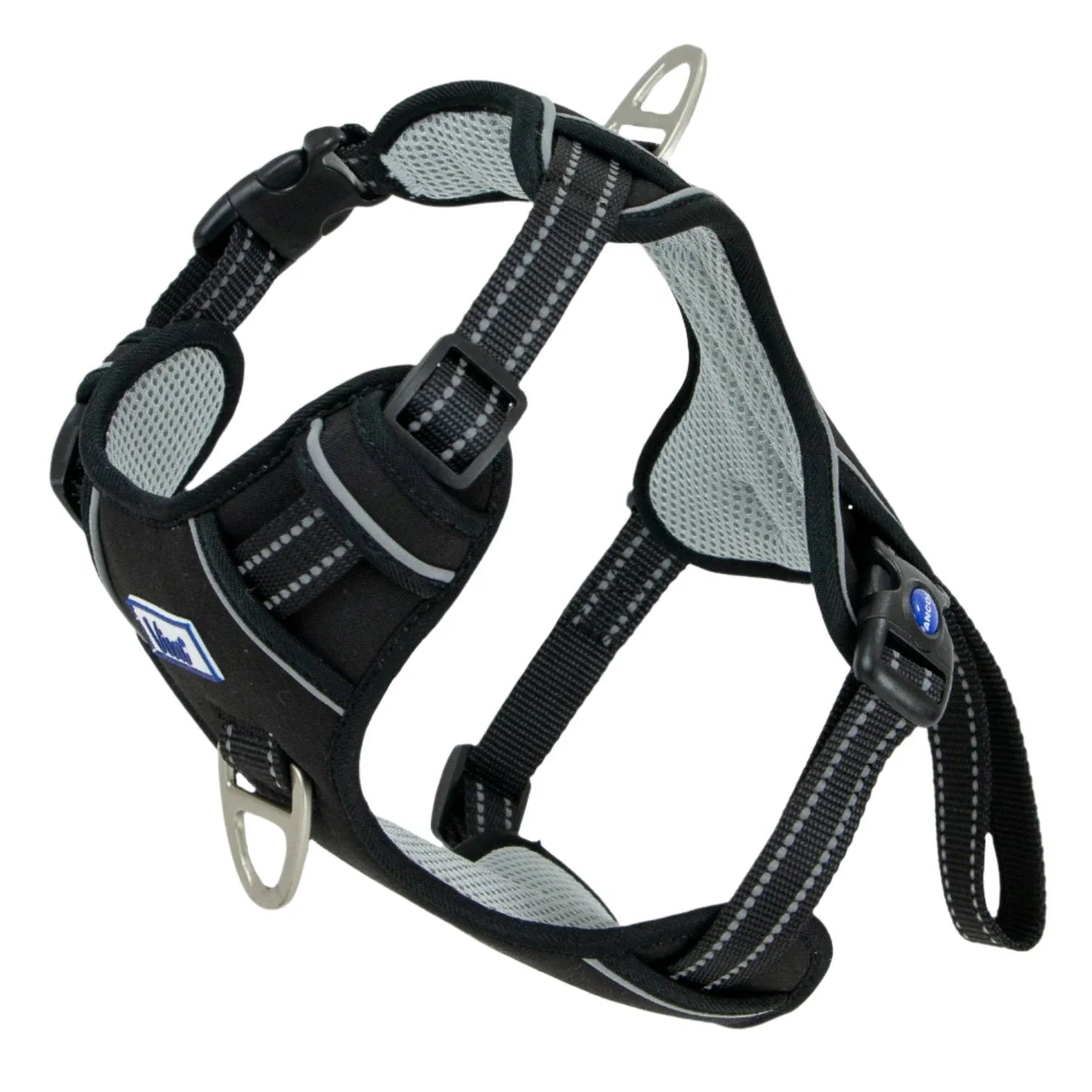 Ancol Viva Exercise & Travel Dog Harness – Black, Medium (45–65cm)