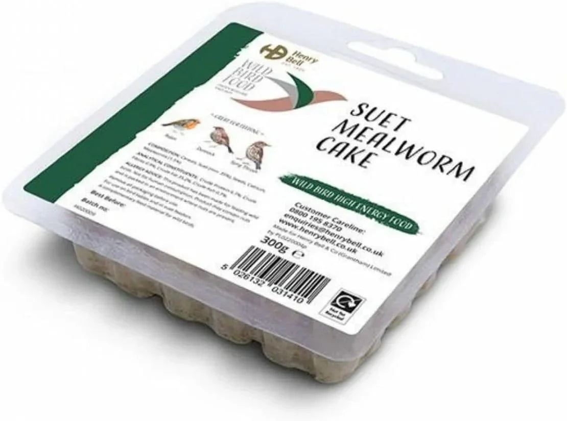 Henry Bell Suet Mealworm Cake Wild Bird Food