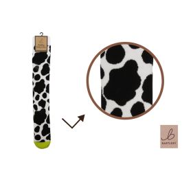 Bartleby Ladies Funky Welly Sock 4-7 Cow Patch