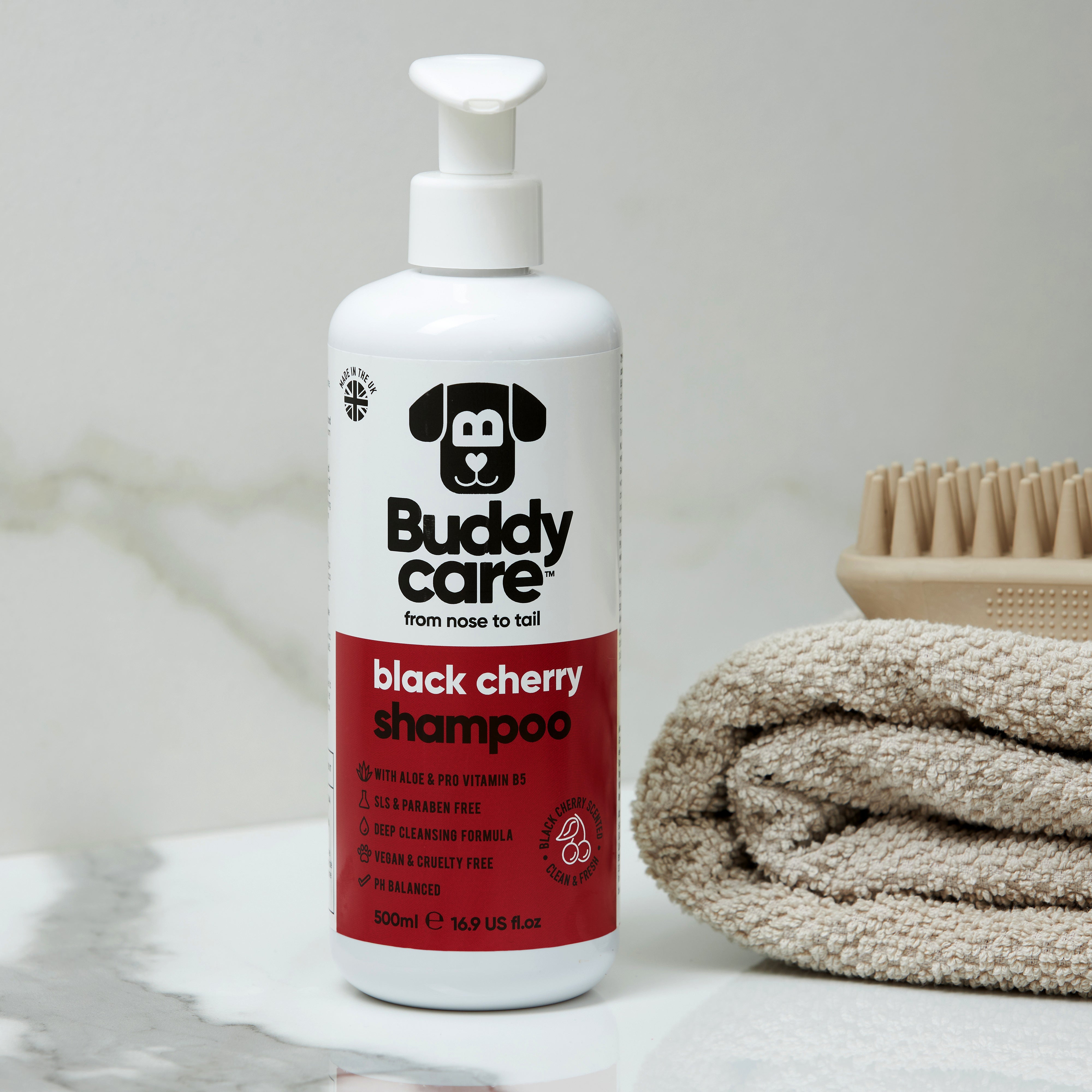 Buddycare Black Cherry Dog Shampoo – 500ml