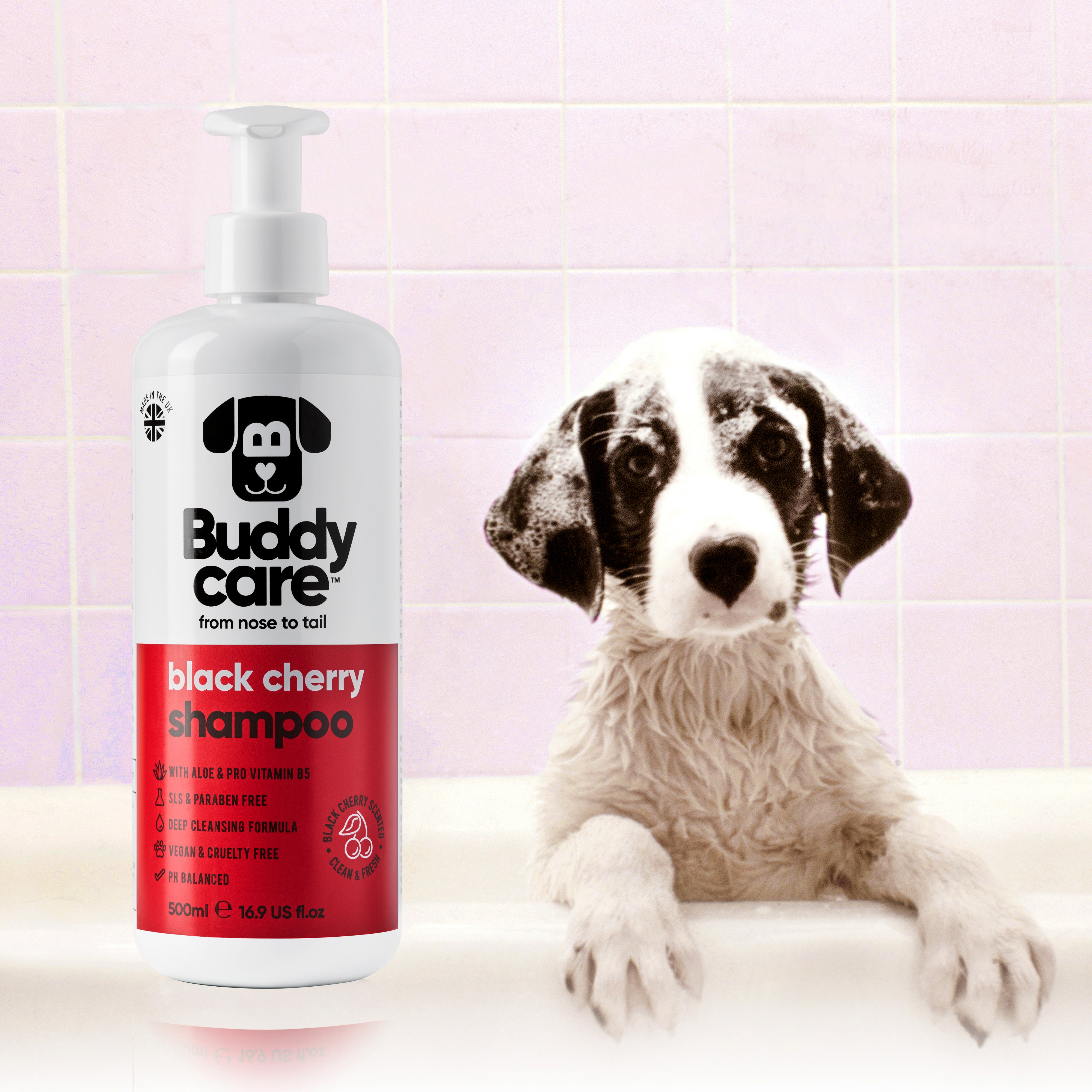 Buddycare Black Cherry Dog Shampoo – 500ml