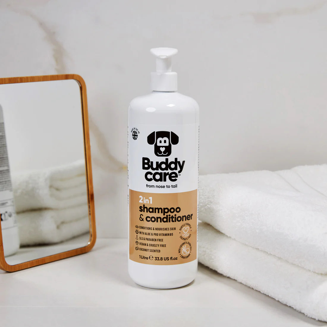 Buddycare Coconut Dog Shampoo & Conditioner – 500ml