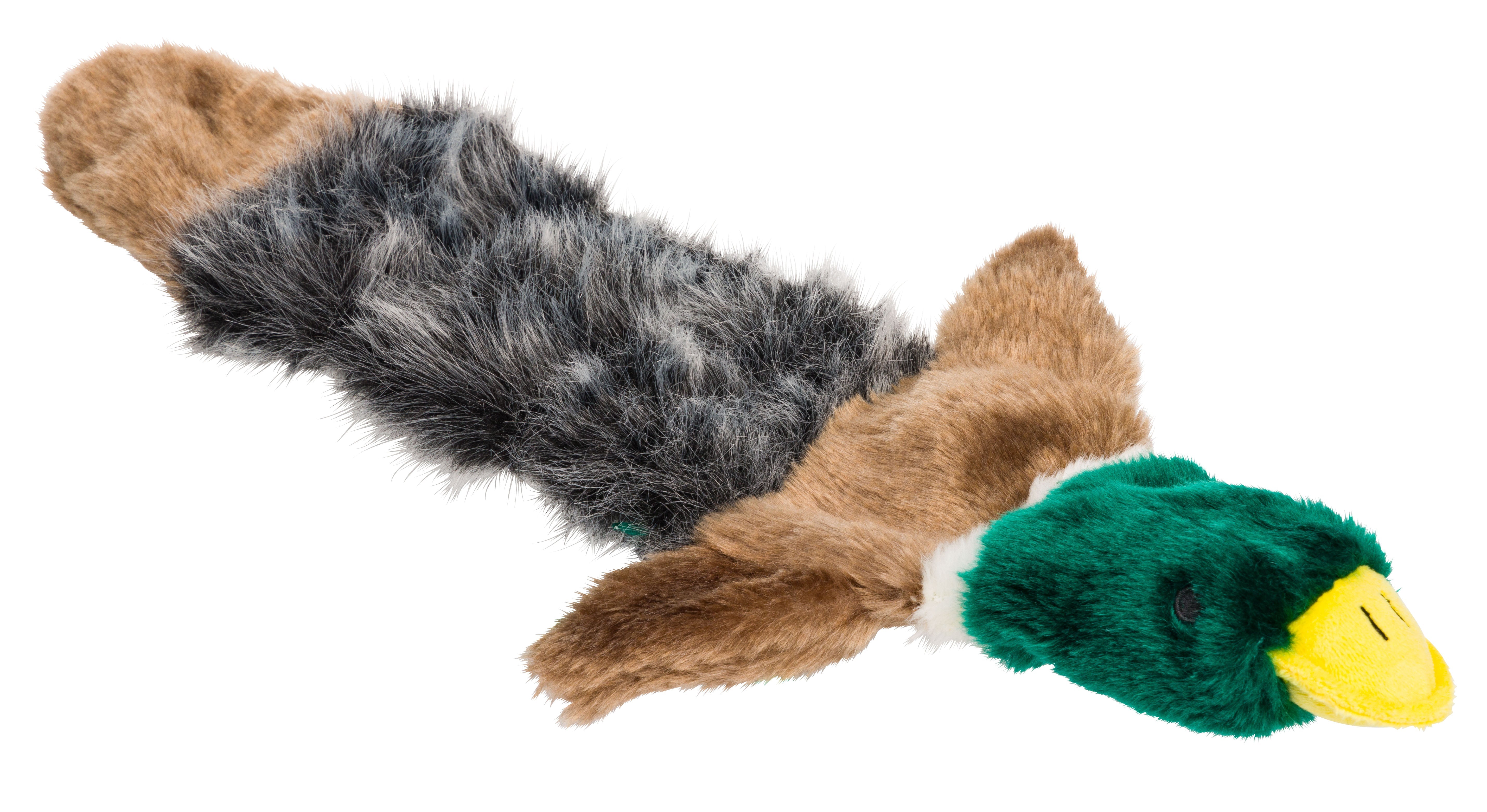 House of Paws Woodland Duck Dog Toy – 44cm Stuffing-Free Squeaky Toy