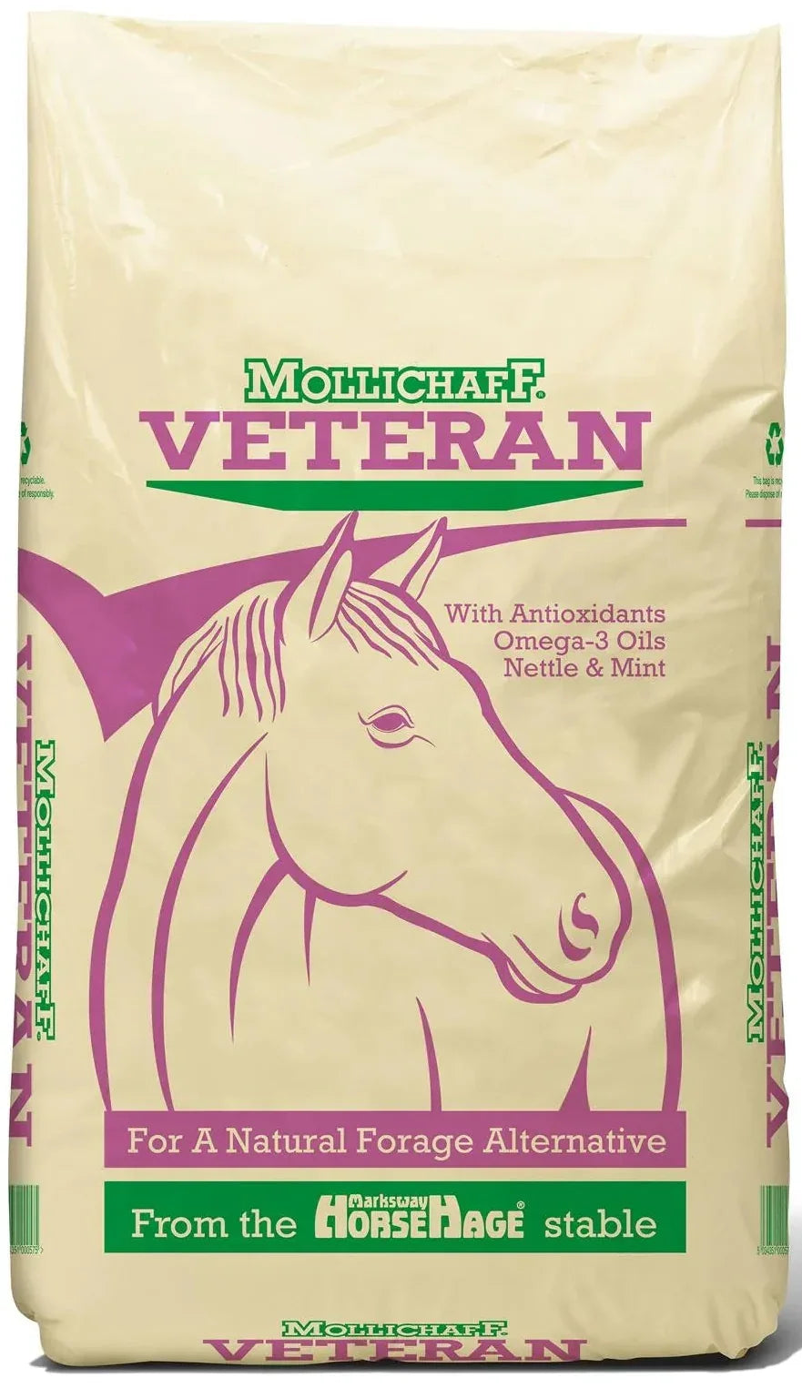Mollichaff Veteran 12.5 kg – High Fibre Forage Mix for Senior Horses & Ponies