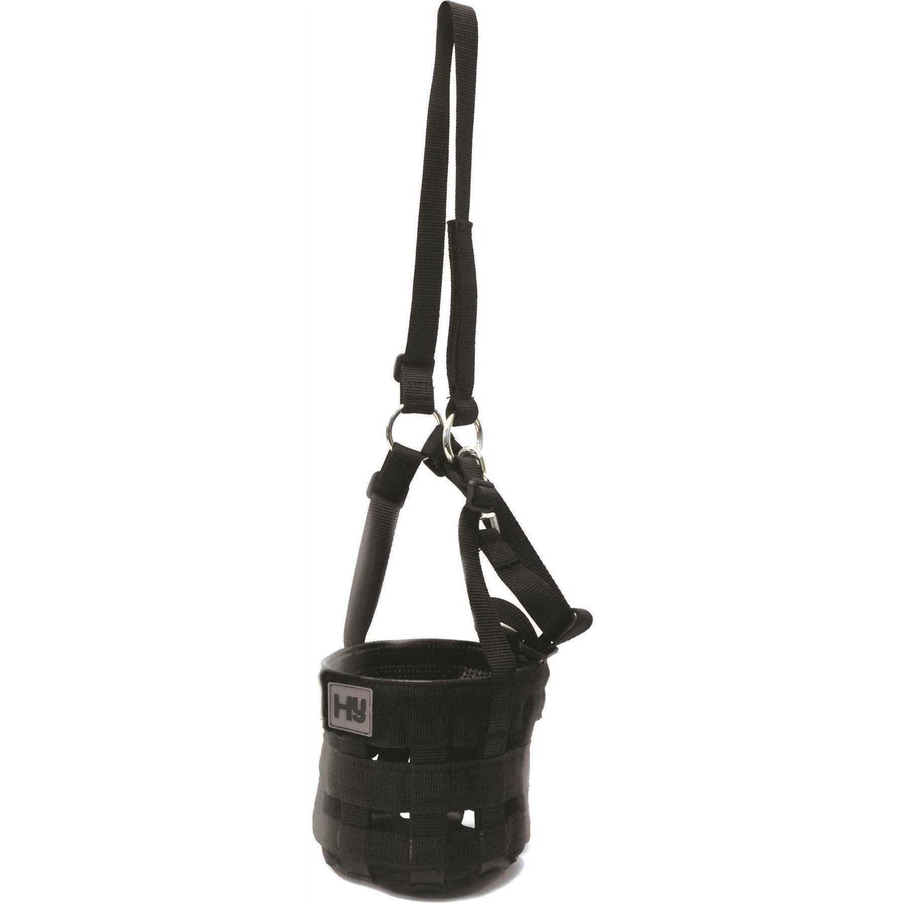Hy Equestrian Grazing Muzzle – Black, X Small Pony, Nylon with Rubber Base