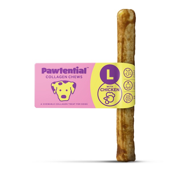 Pawtential Collagen Chew Large – Chicken Flavour Single 110g Chew