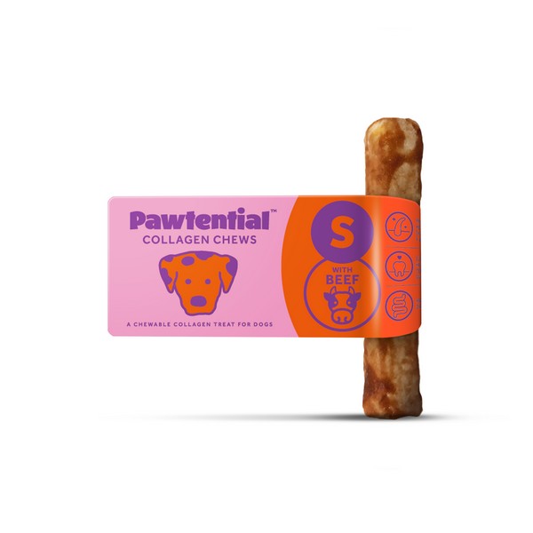 Pawtential Collagen Chew – Small, Beef Flavour, 36g