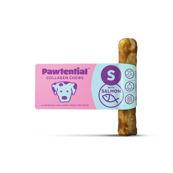 Pawtential Collagen Chew Small – Salmon Flavour Single 36g Stick