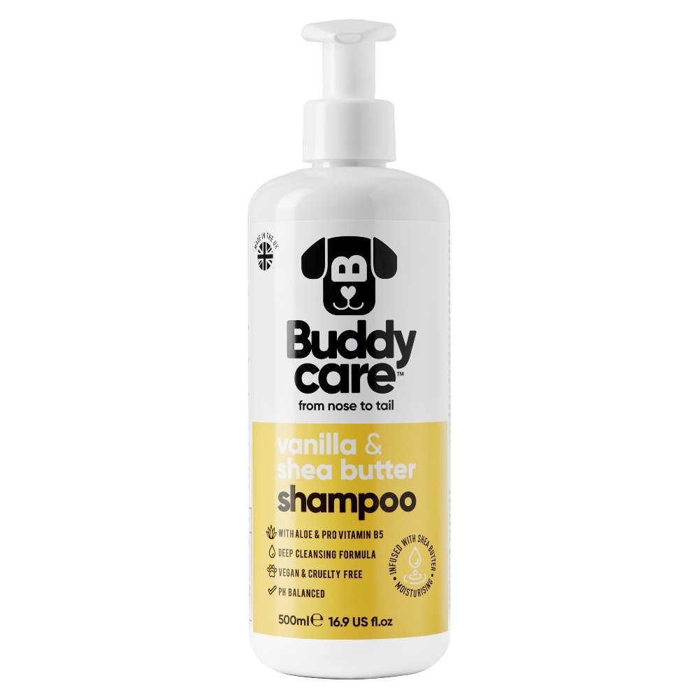 Buddycare Dog Shampoo – Vanilla & Shea Butter, 500ml