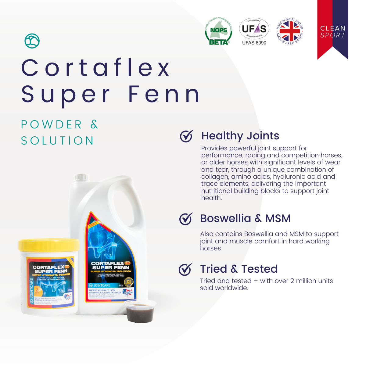 Equine America Cortaflex Super Fenn HA Solution 1Ltr