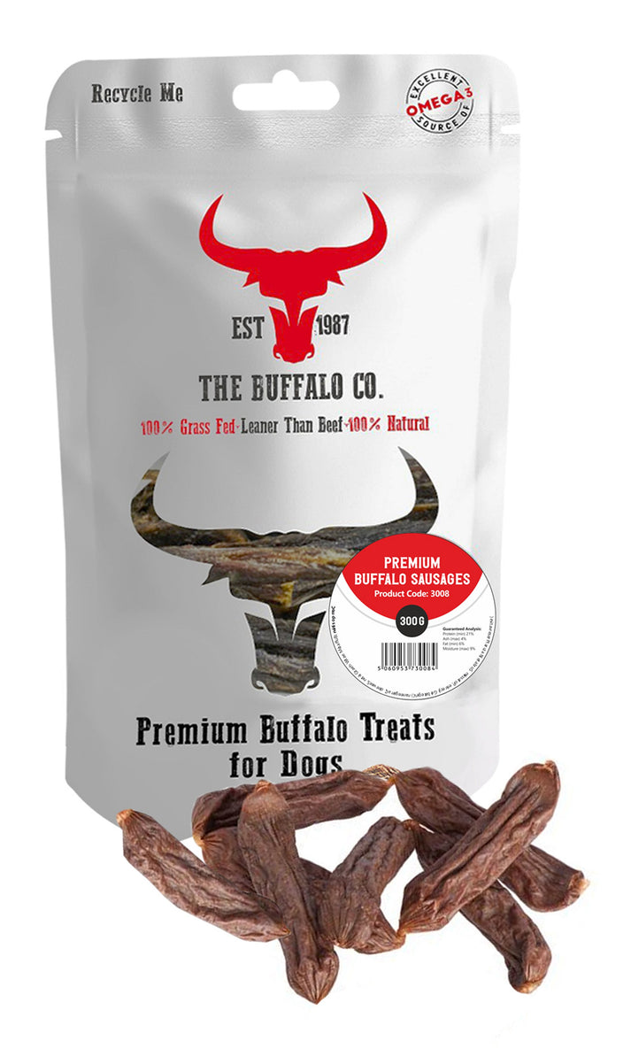 Premium Buffalo Sausage – Natural Dog Treats
