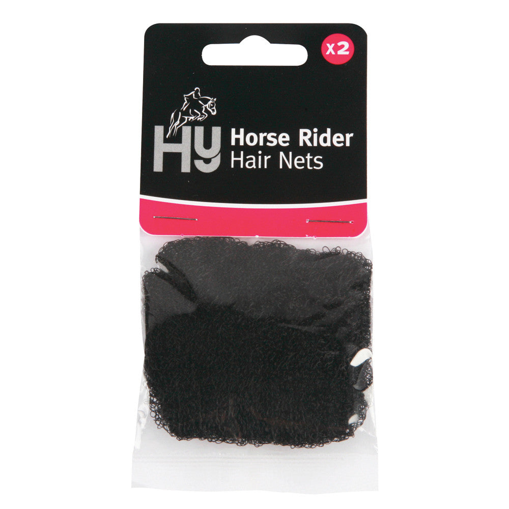 HY Hair Net Black Heavy Weight Equestrian Hair Net Secure Riding Hair Accessory