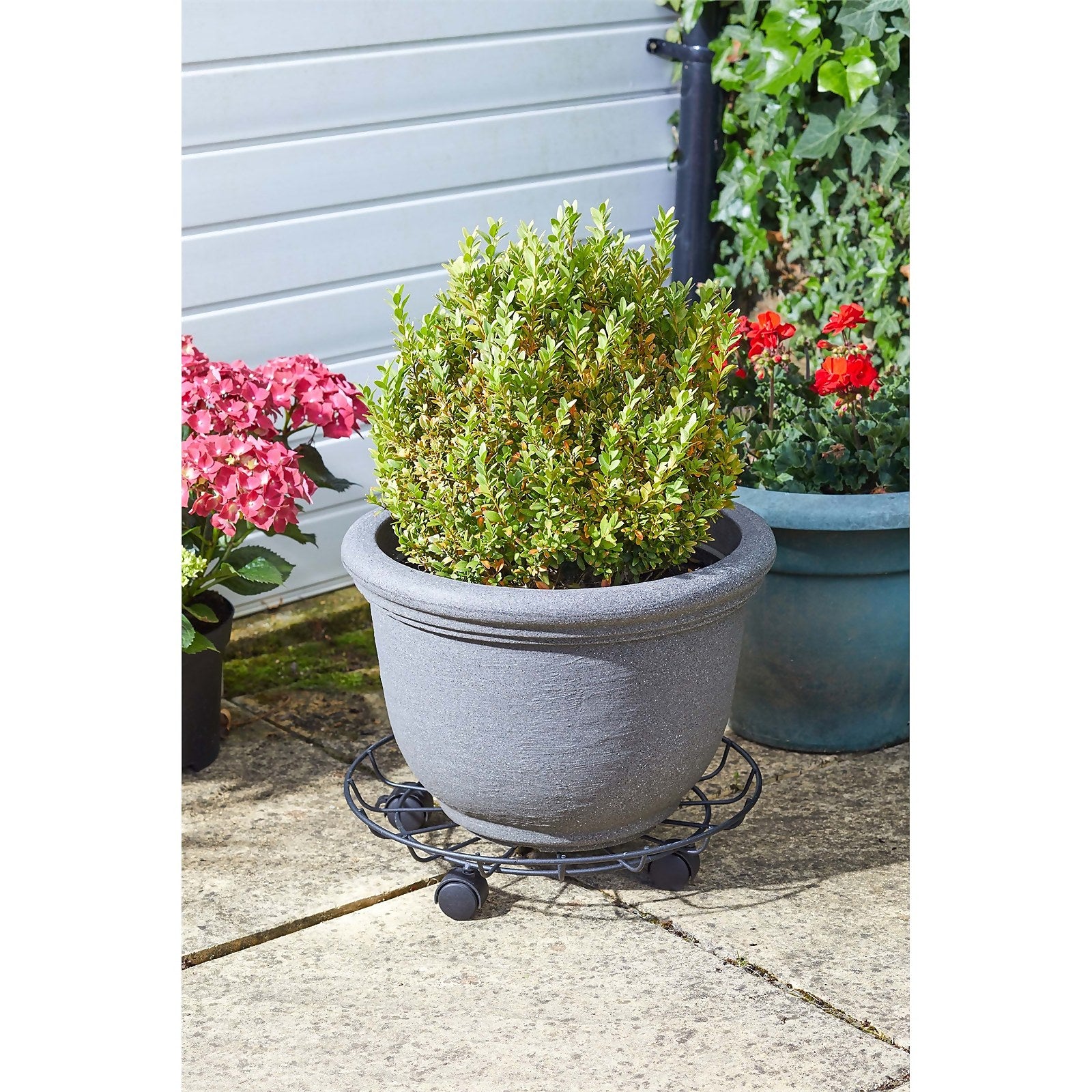 Smart Garden Titan Pot Caddy – 40cm, Black, Wheeled Plant Pot Mover