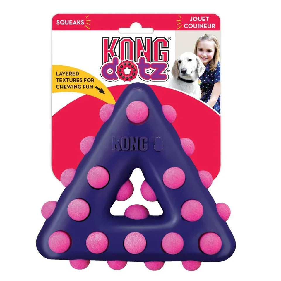 KONG Dotz Triangle – Dog Toy (Large)