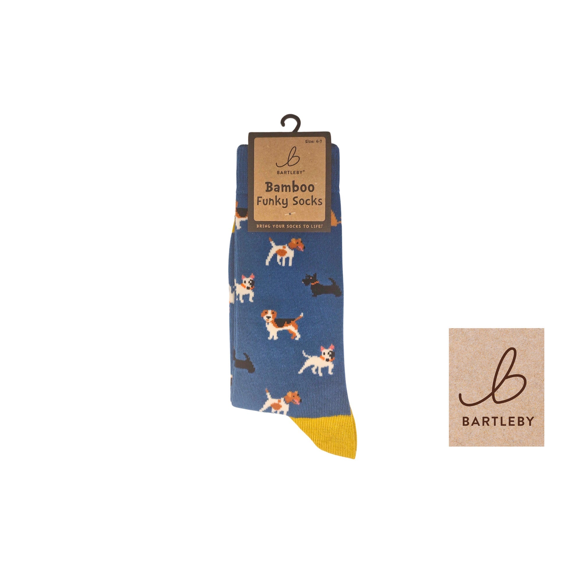 Bartleby Funky Bamboo Socks – Doggy Divas, Ladies Size 4-7