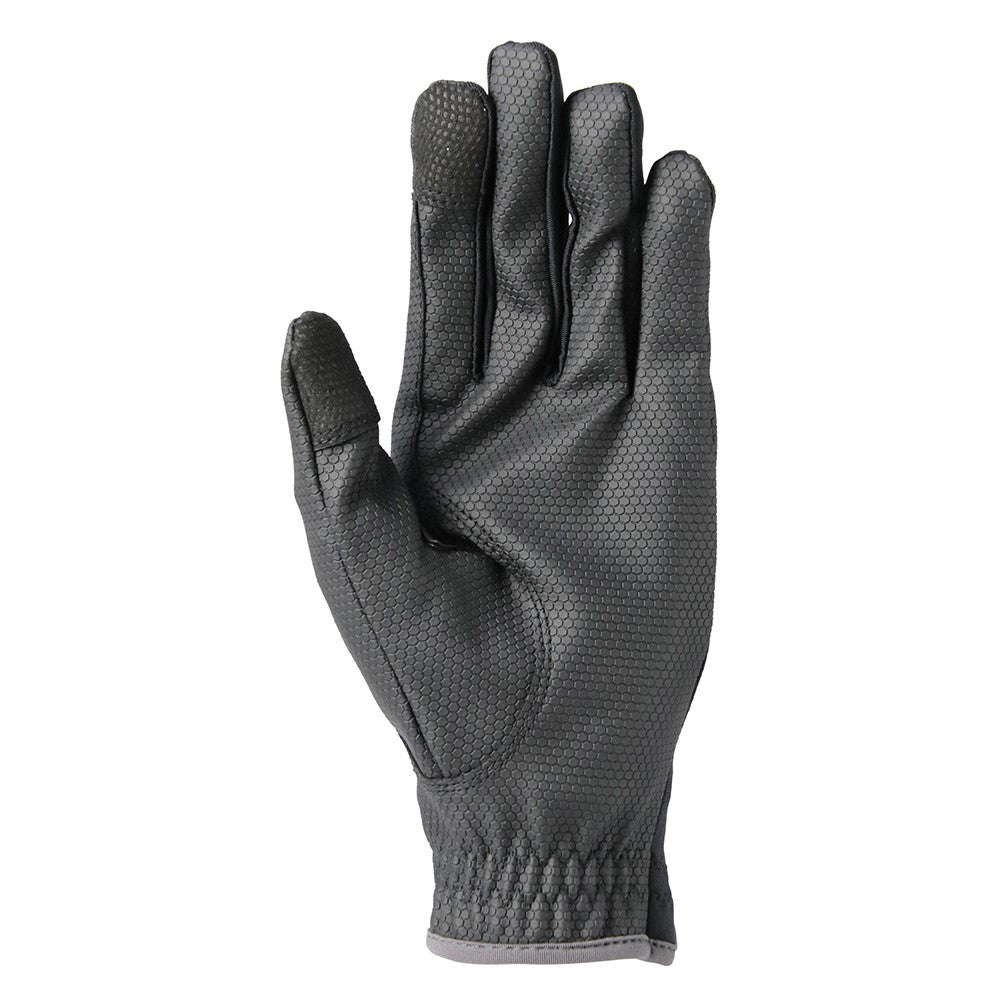 Hy Sport Active Riding Gloves – Black/Pencil Point Grey, X Large, Touchscreen