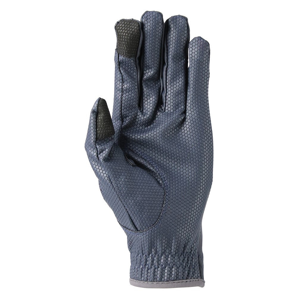 Hy Sport Active Riding Gloves – Navy/Pencil Point Grey, X Large, Touchscreen