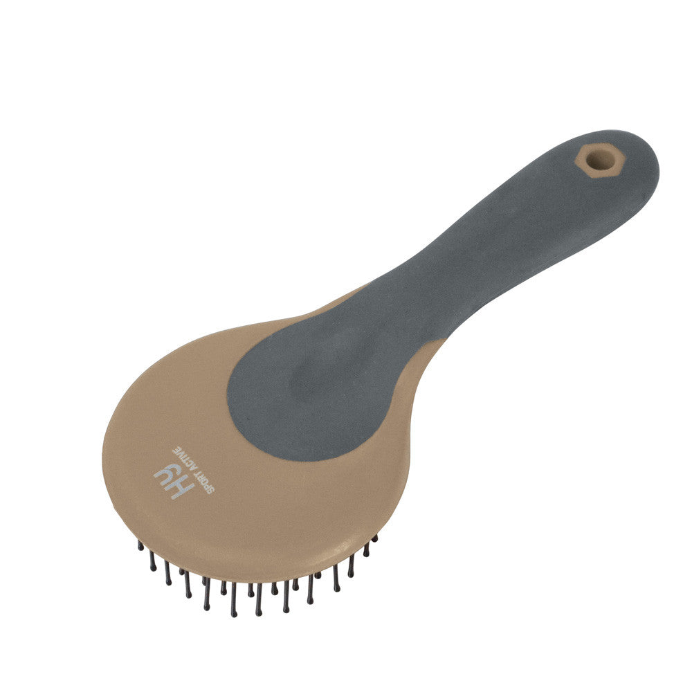 Hy Sport Active Mane & Tail Brush – Desert Sand, Round Head Detangling Brush