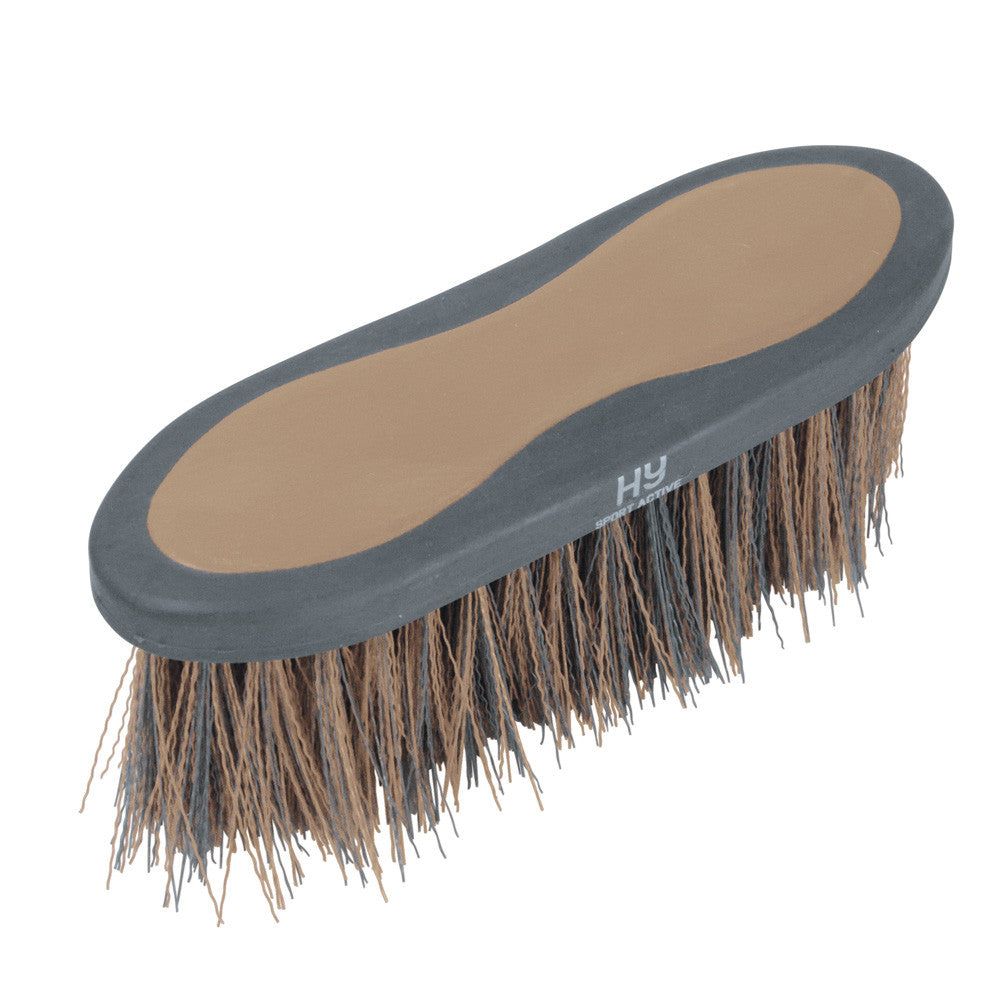 Hy Sport Active Long Bristle Dandy Brush – Desert Sand, 20.5 x 6.2cm