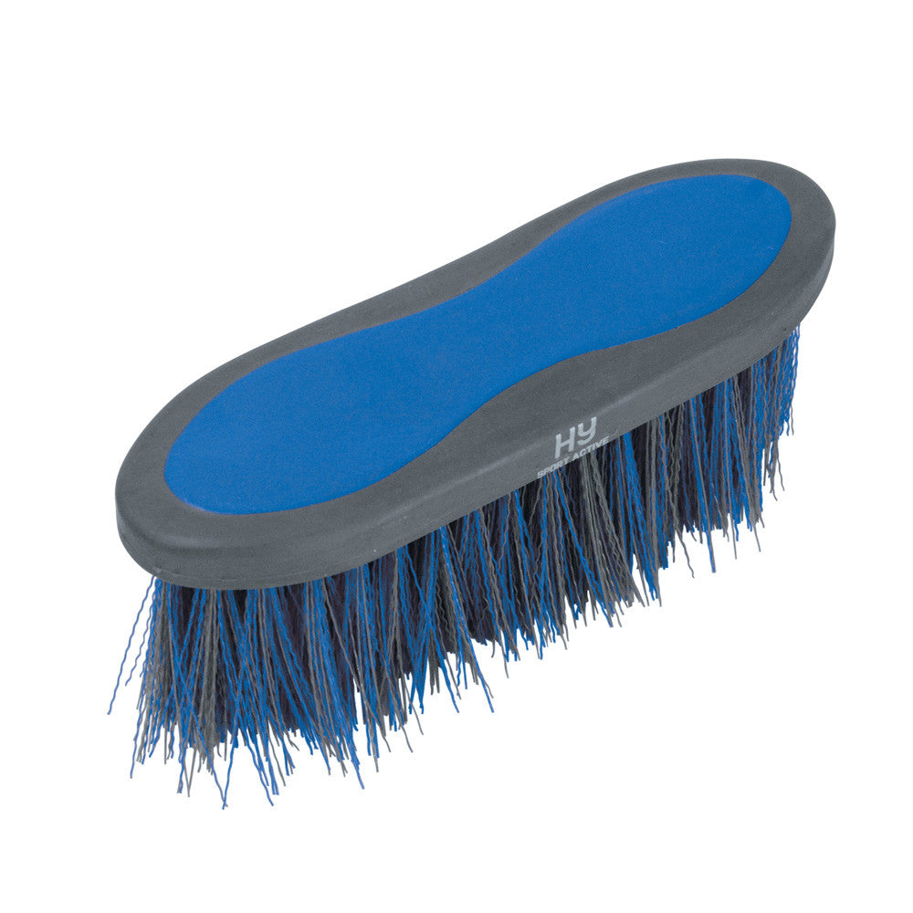 Hy Sport Active Long Bristle Dandy Brush – Jewel Blue, 20.5 x 6.2cm