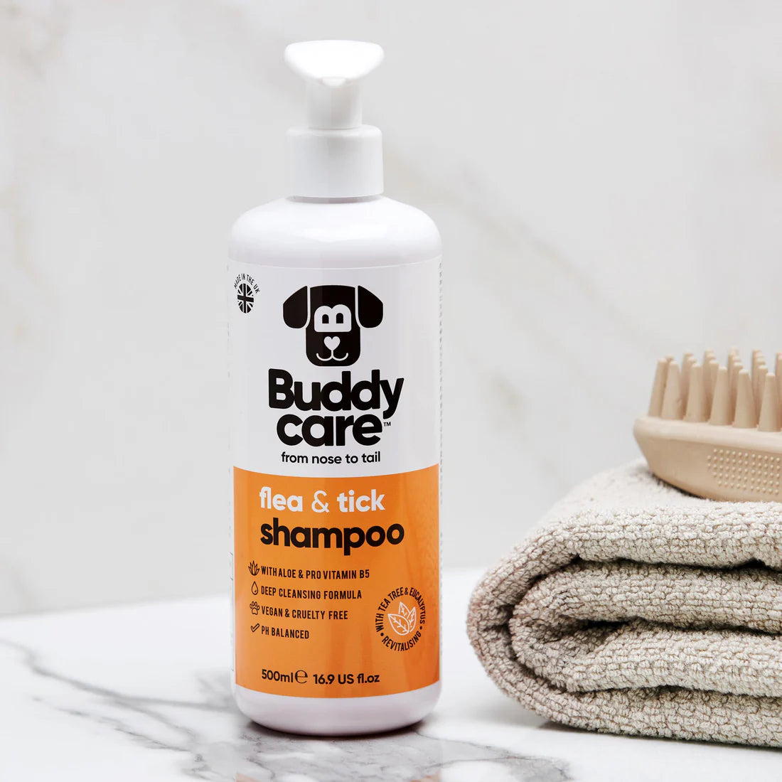 Buddycare Flea & Tick Dog Shampoo – 500ml