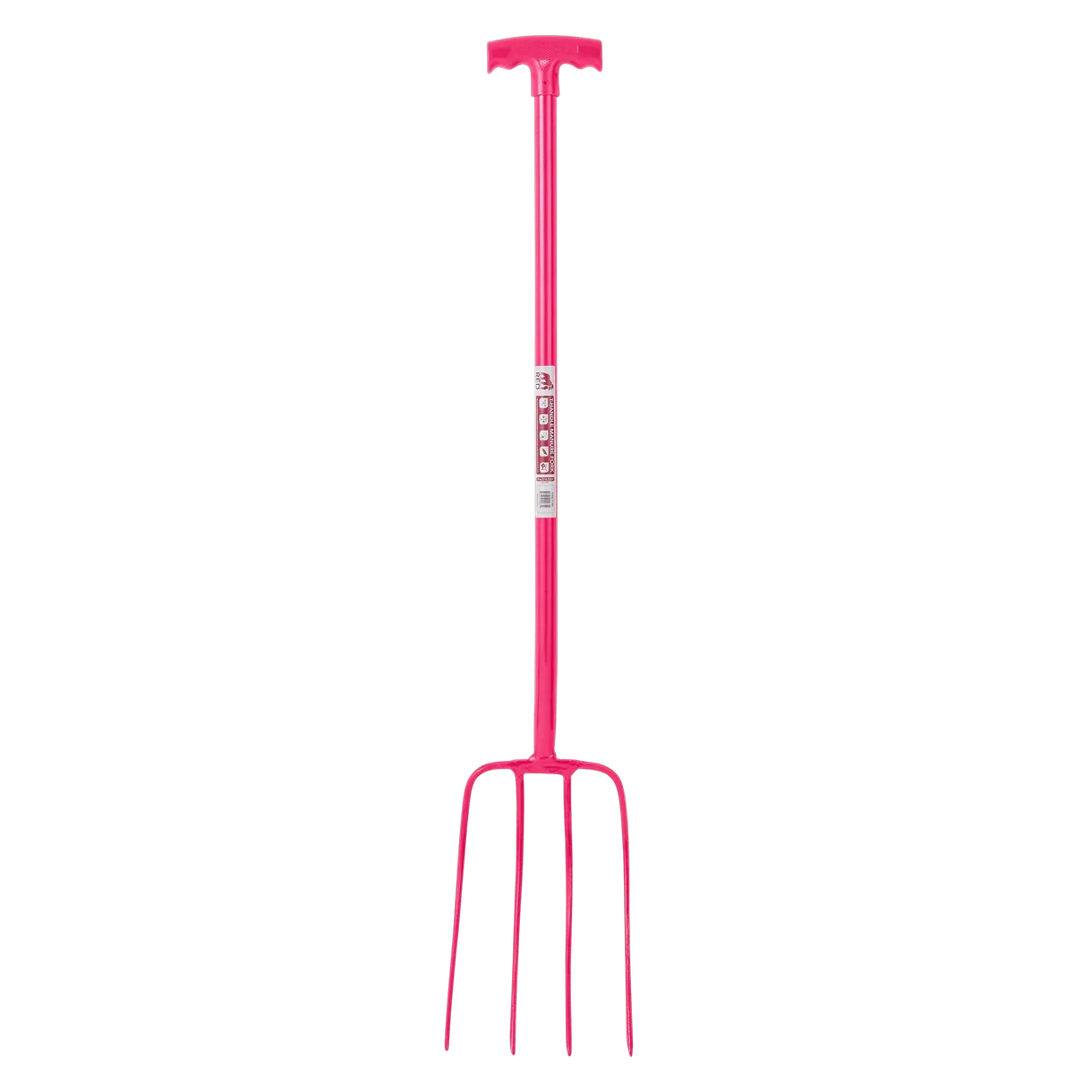 Gorilla 4 Prong Manure Fork with T Handle Pink - Animall