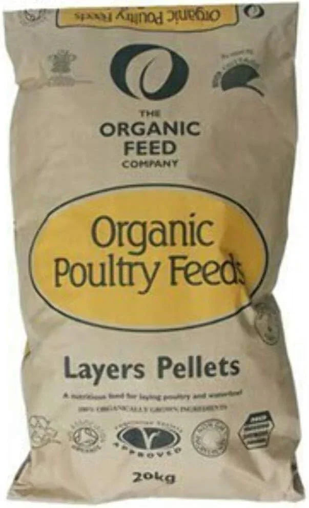 Allen & Page Organic Feed Company Layers Pellets 20kg Poultry Feed