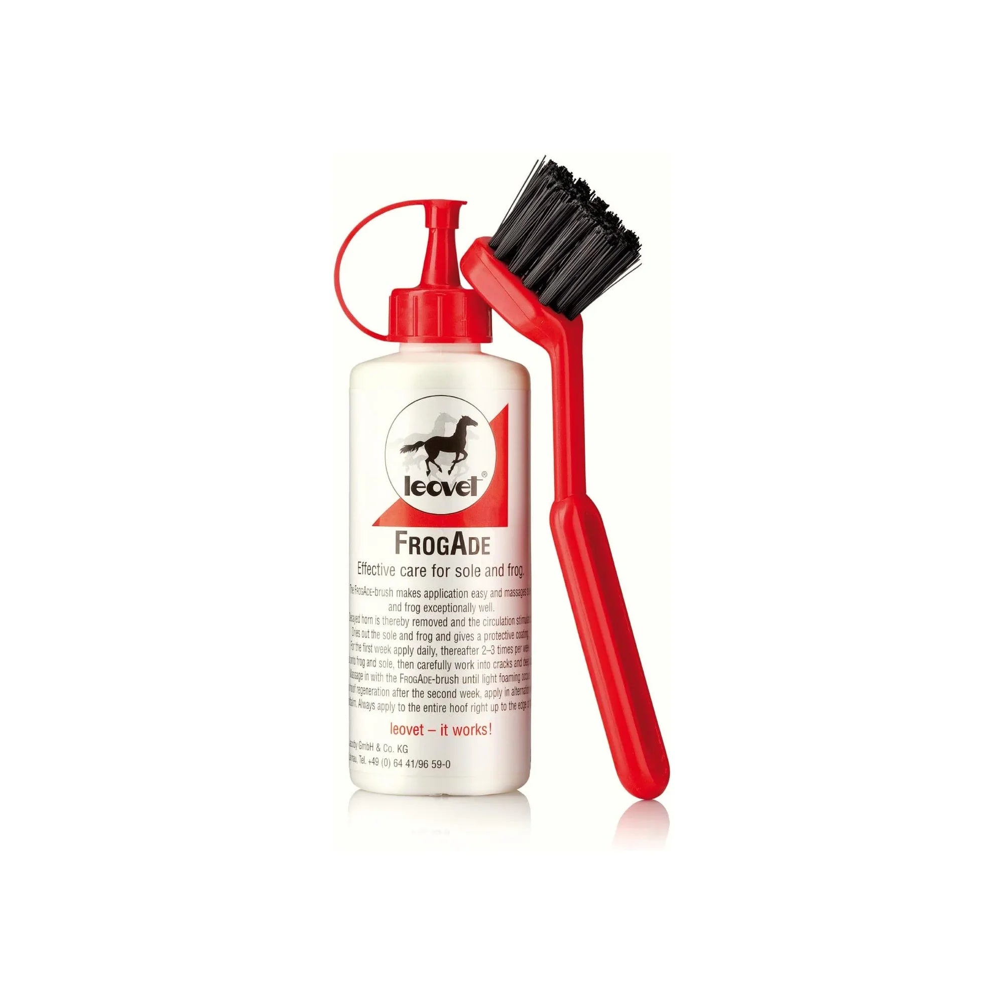 Leovet LEO3031 Frogade with Brush 200ml – For Horses