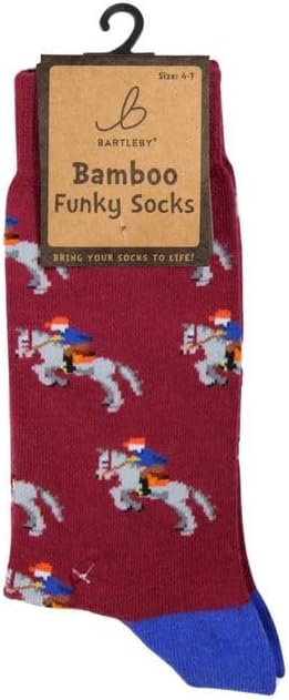 Bartleby Funky Bamboo Sock 4-7 Horses Comfortable Bamboo Socks