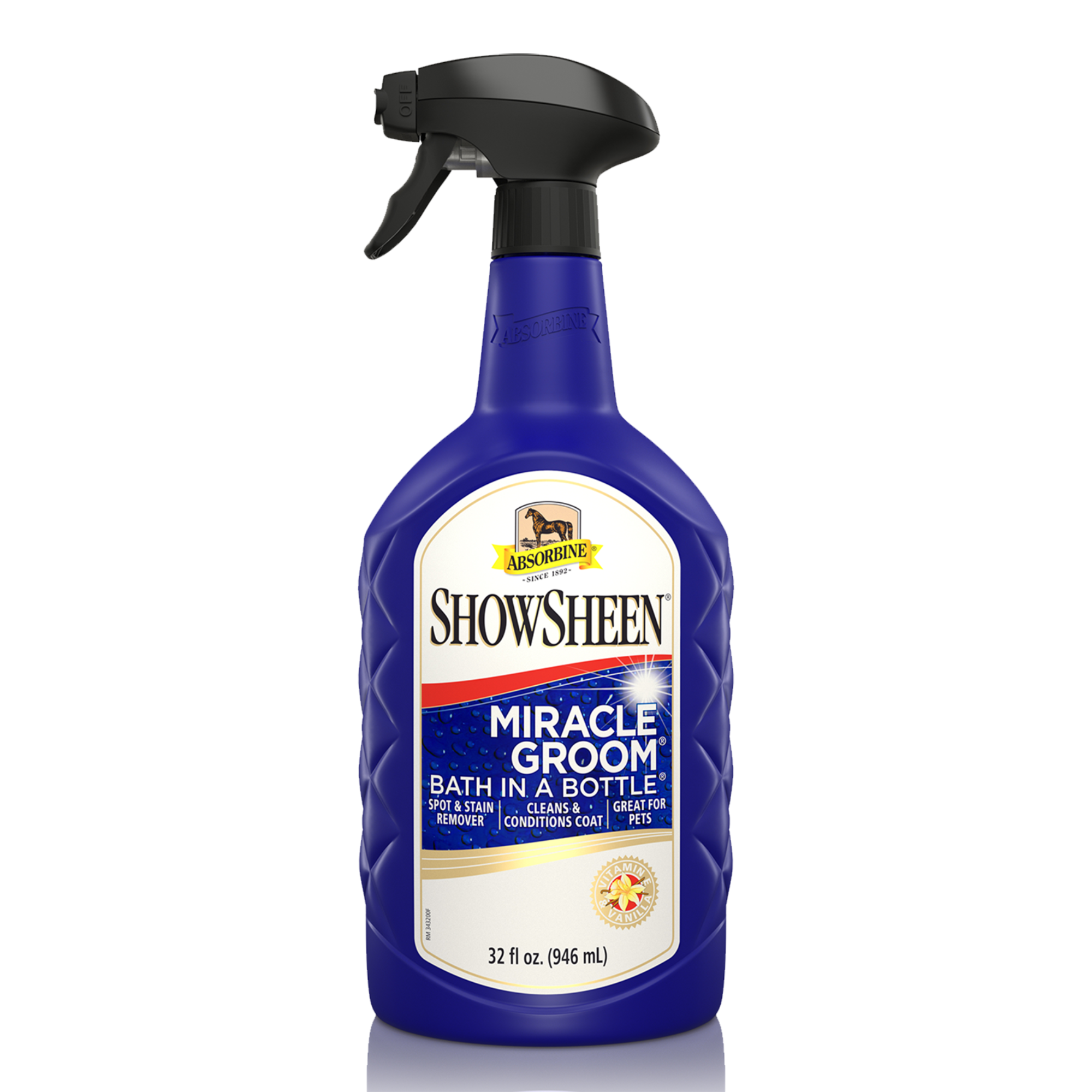 Absorbine ShowSheen Miracle Groom – 946ml Waterless Wash for Horses