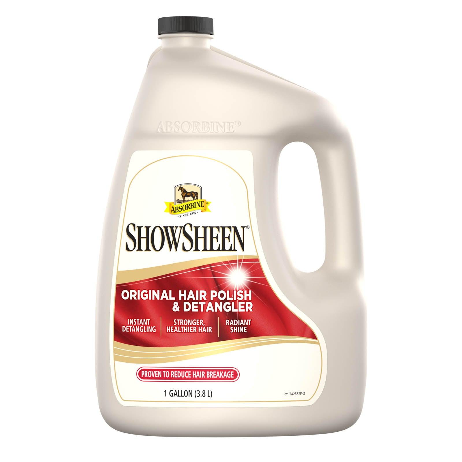 Absorbine ShowSheen Hair Polish & Detangler – 3.8 Litre Gallon for Horses