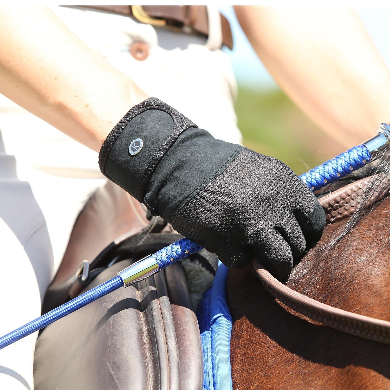 KM Elite Wet Grip Riding Gloves – Size 6.5